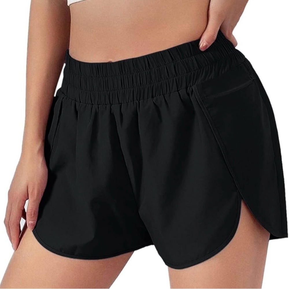 Women's Black Athletic Shorts